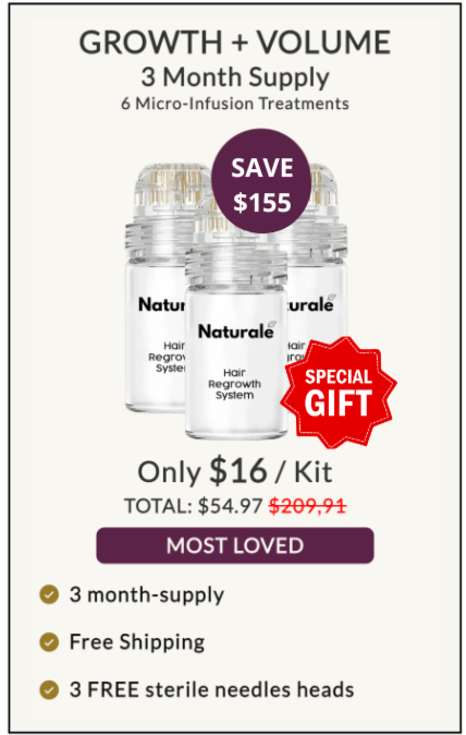 SPECIAL OFFER: 3 SERUM BOTTLES + 3 FREE GOLD MICRONEEDLES